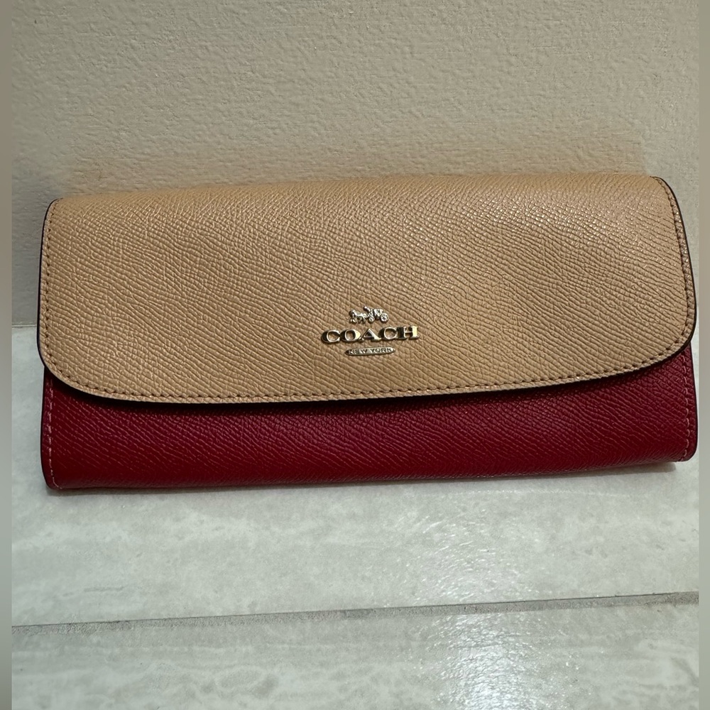 Coach Tan and Red Women's Bag